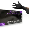 Gant de nitrile texturé large 8mm boite de 50 Black Panther