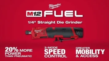 Kit de meuleuse droite Milwaukee M12 FUEL 1/4 po – 2486-22